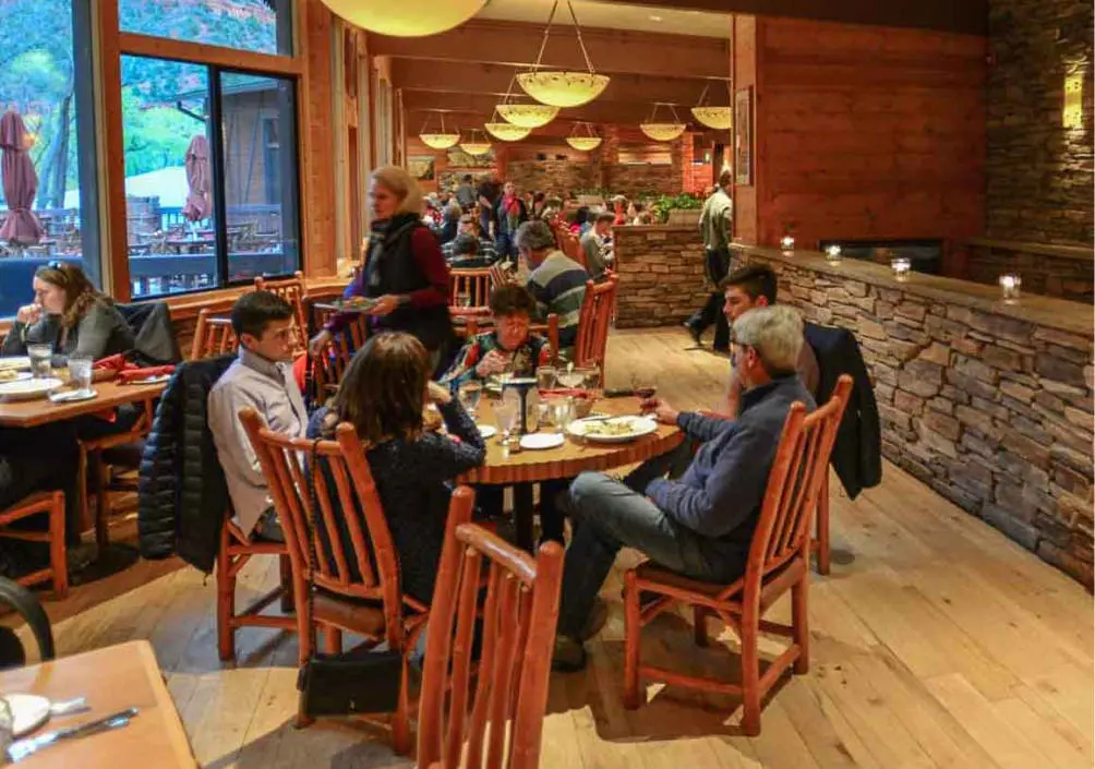 inside the red rock grill