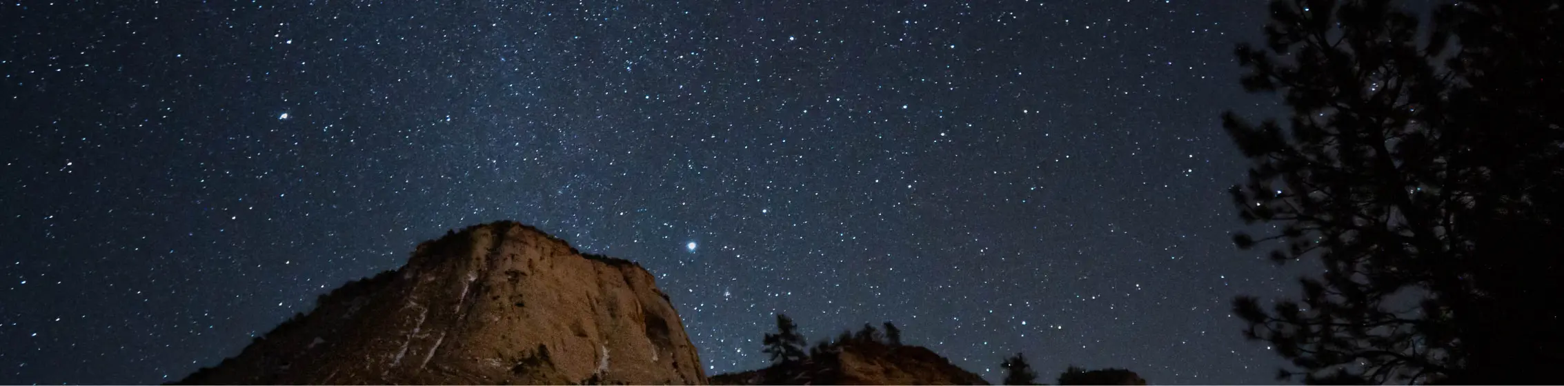 a starry night under zion