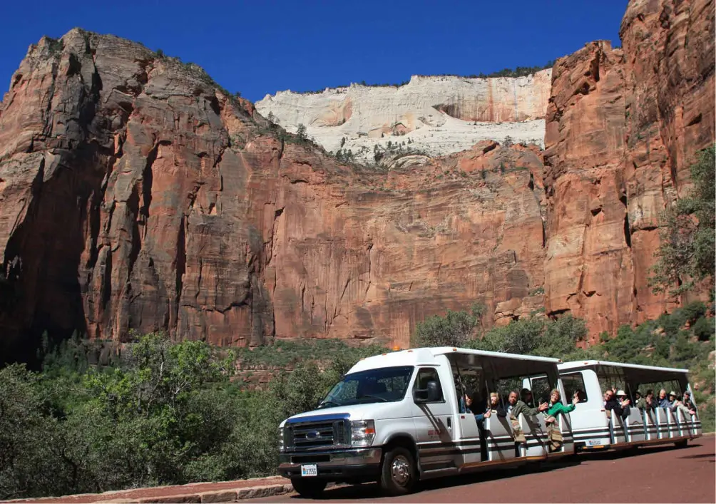 tram at zion