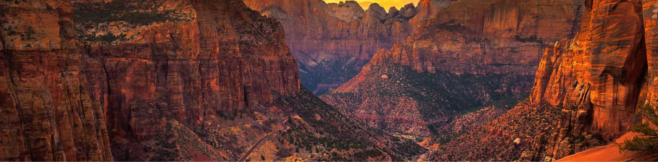 canyons in Zion