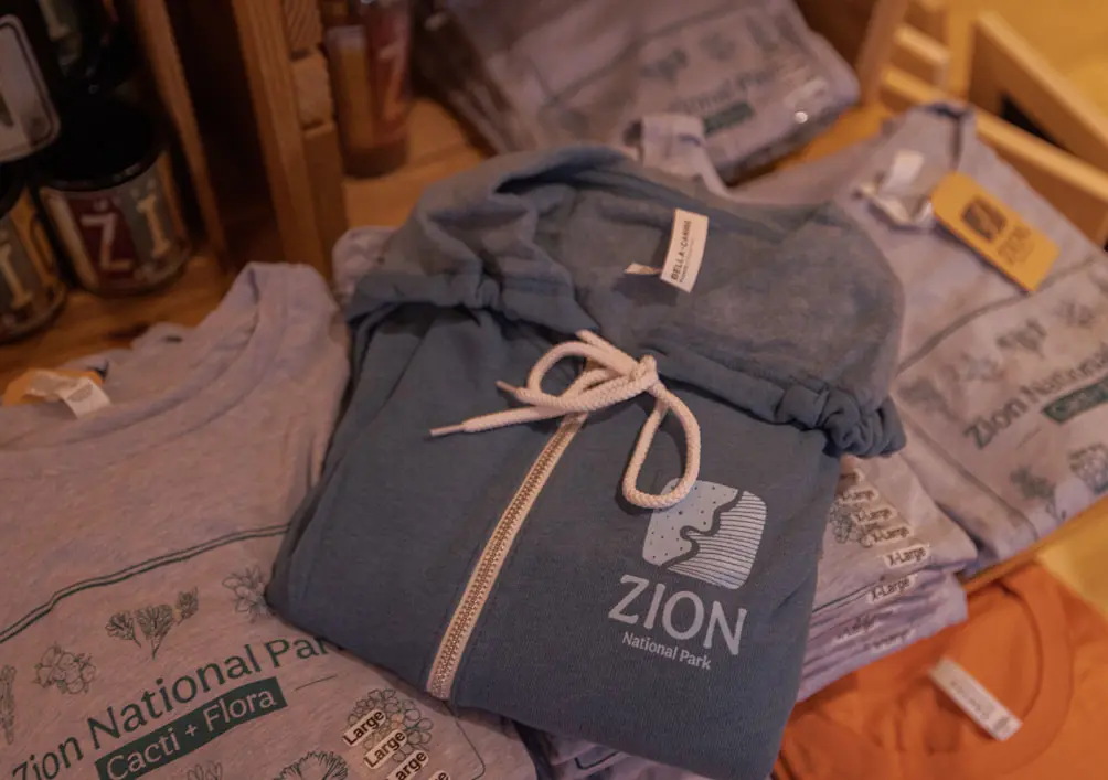 zion hoodie in the gift shop