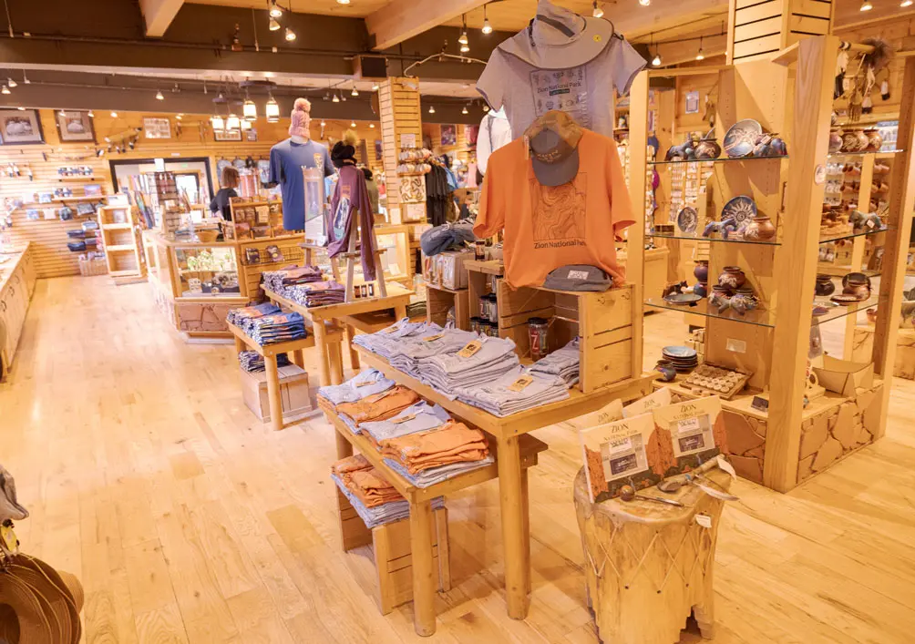 inside of the gift shop